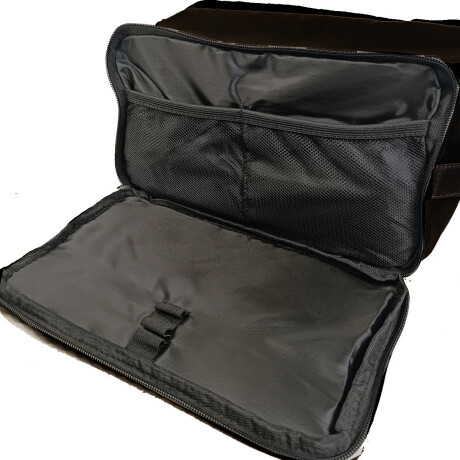 Neceser grande con solapas para viajar negro Sc