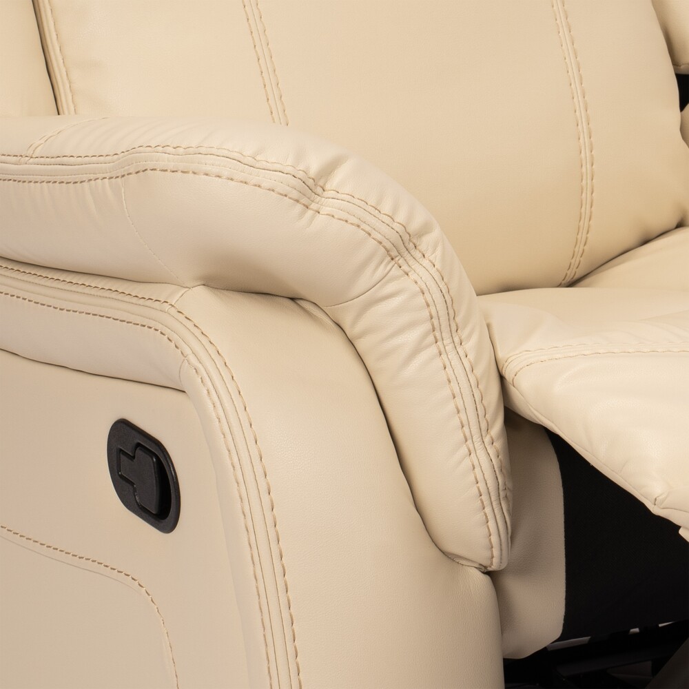 Sofá recliner Royal - 1 cuerpo Crema
