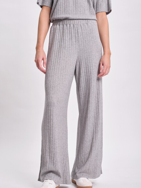 Pantalón ancho lanilla Gris