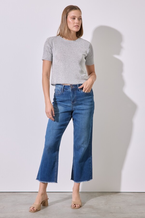 Jean Wide Crop JEAN