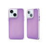 Protector iPhone 15 Plus rígido transparente color violeta Protector Iphone 15 Plus Rígido Transparente Color Violeta