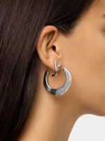 Set De Pendientes Y Aros plateado