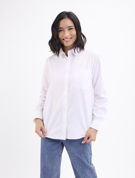 Camisa oxford Lia blanco
