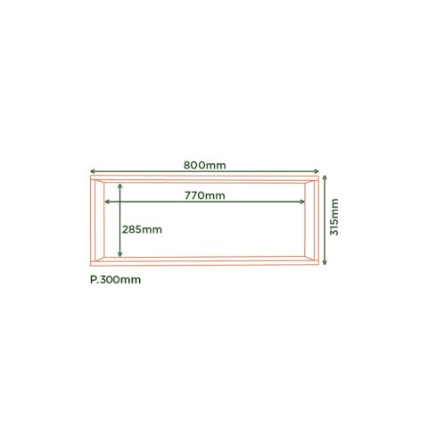 Mueble Aéreo de Cocina Modular Gloria 80 cm 1 Puerta Castaño Mueble Aéreo de Cocina Modular Gloria 80 cm 1 Puerta Castaño