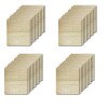 40 Placas Revestimiento Pared Autoadhesiva 70x77cm Promo X40 Madera Clara