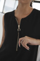 VESTIDO SOFT ZIPPER NEGRO