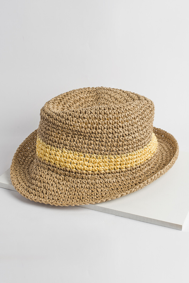 Sombrero tejido Amarillo