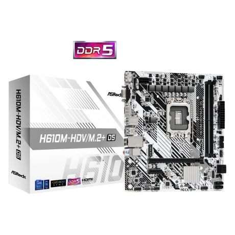 Motherboard Asrock H610M-HDV/M.2+ D5 S1700 001