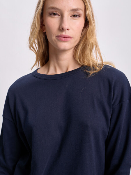 Remera manga larga Azul Marino