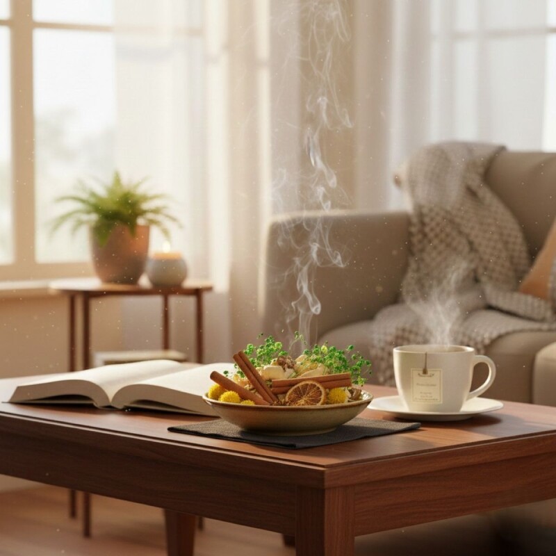 FLOR ARTIF SECA EN FRASCO VIDRIO 8X15CM Unica