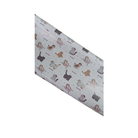 Papel de regalo animalitos blanco