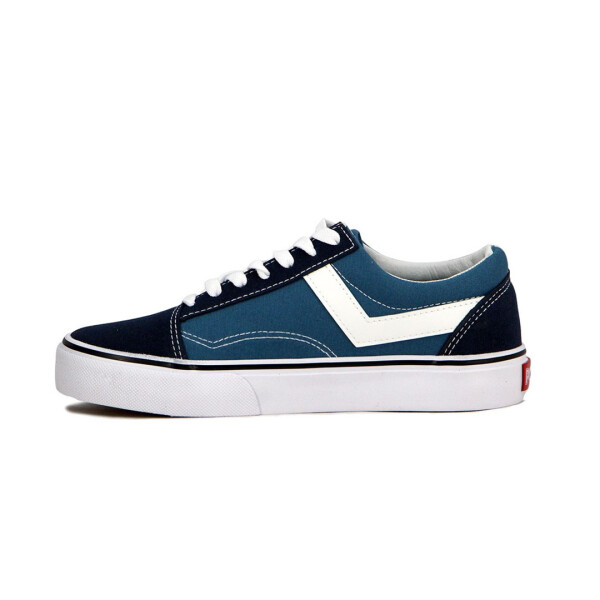 CLASICO BAJO - PONY AZUL/NEGRO