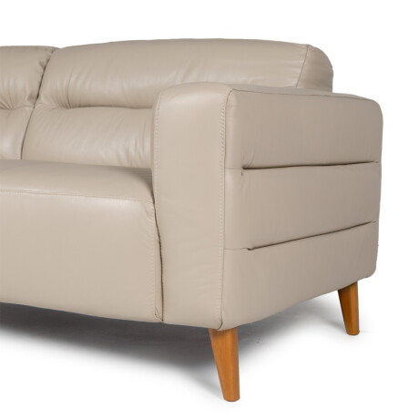 Sofá Bonner - Cuero Básico - 3 cuerpos 519 (Beige)