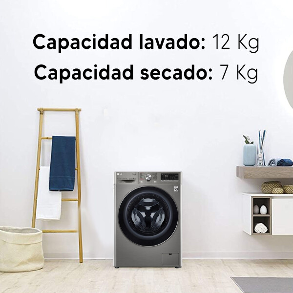 Lavasecarropas Lg Wd12vvc4s6c 12kg LAVASECARROPAS LG 12/7KG WD12VVC4S6C INO