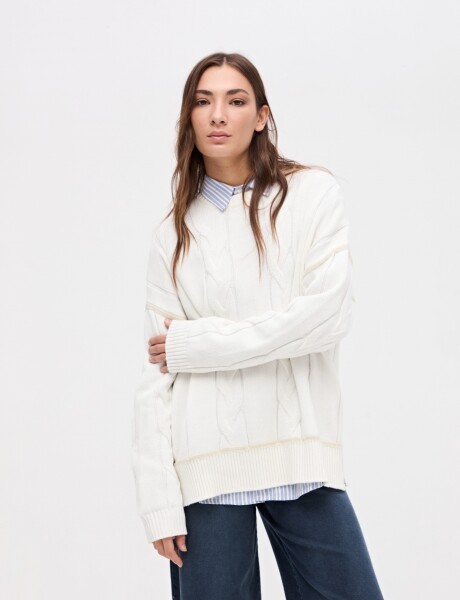 Buzo punto Rali Off white