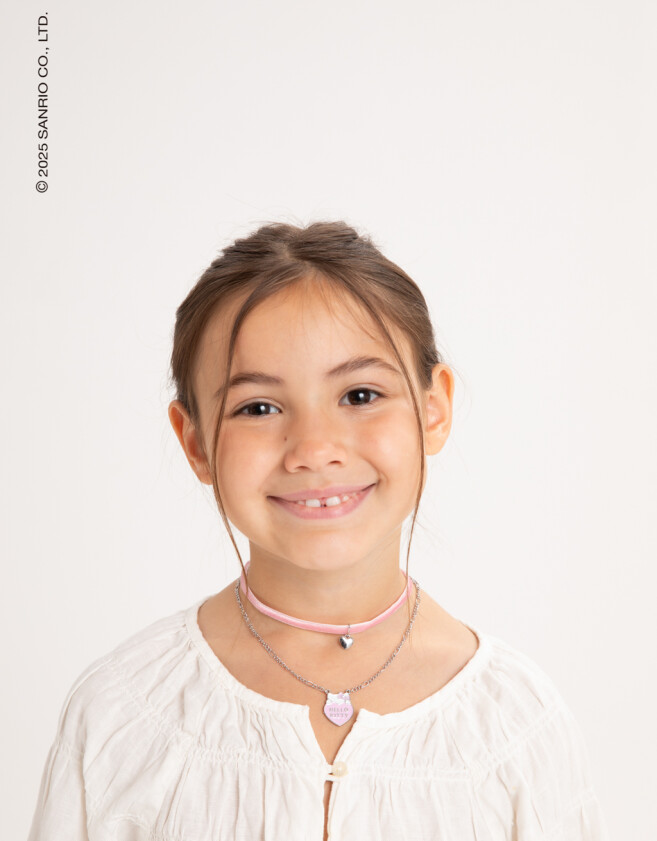Collares Infantiles Licencias Collar Infantil "hello Kitty" - Plateado
