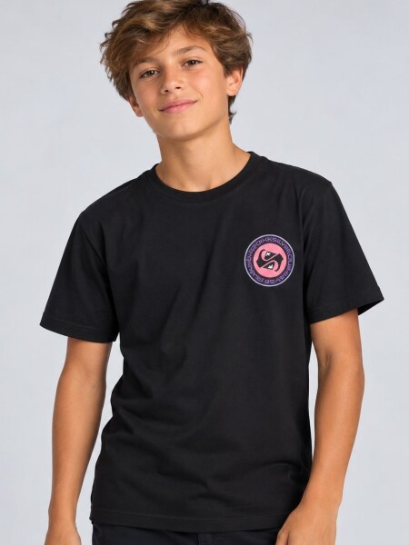 T-SHIRT QUIKSILVER 80602 NIÑO M.O NEGRO