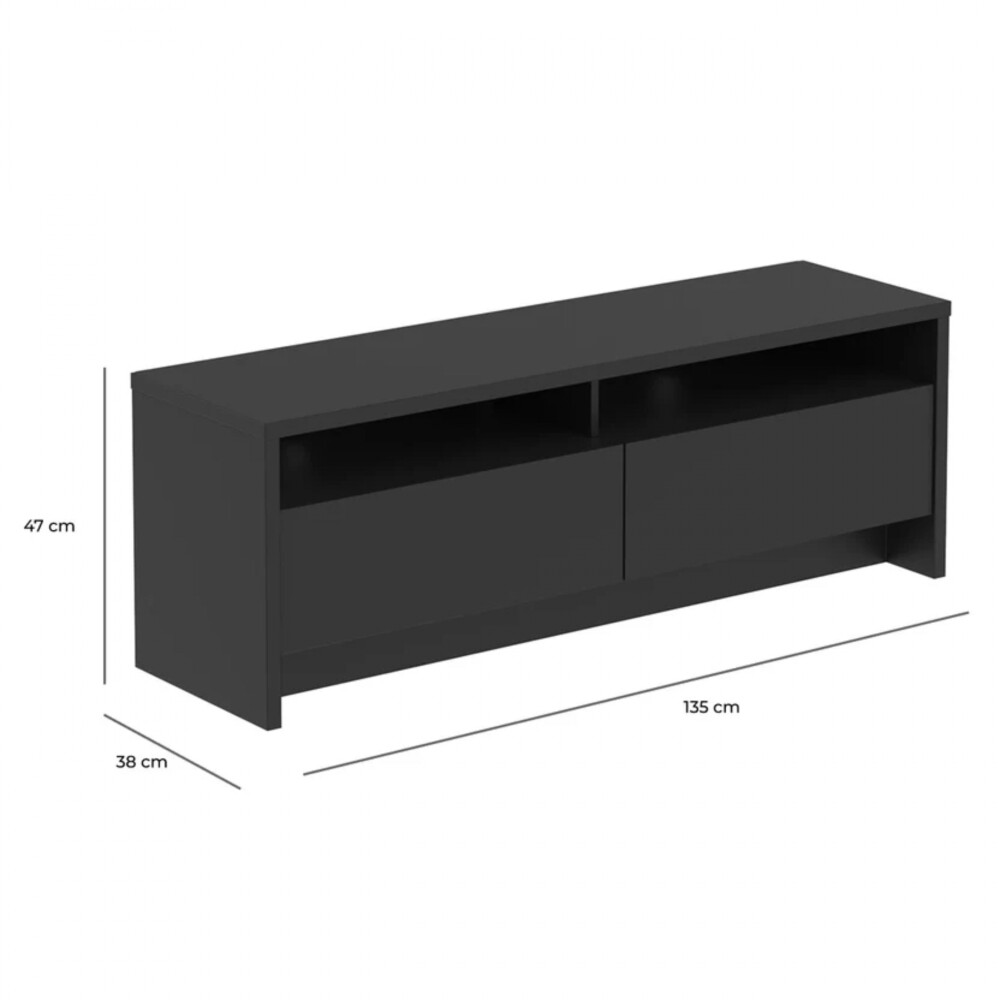 Rack de Tv 135 - Aspen Negro