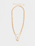 Collares Cortos De inicial Collar Corto De Inicial "i" - Dorado