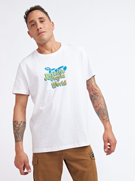 REMERA SURFBOARDS BLANCO