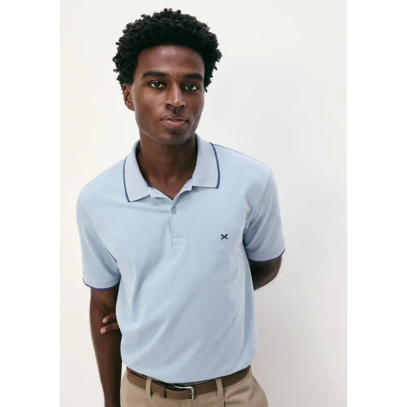 CAMISA POLO MM MASC AZUL CLARO