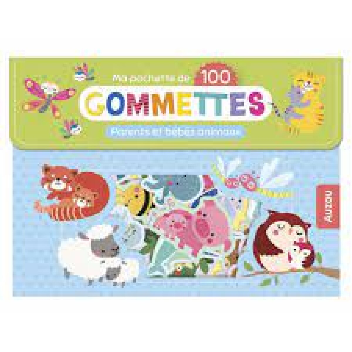 STICKERS - ANIMALES PADRES Y BEBES 