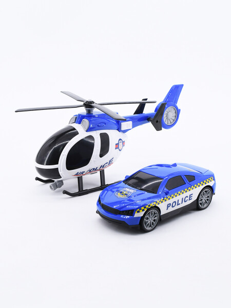 HELICOPTERO POLICE AZUL