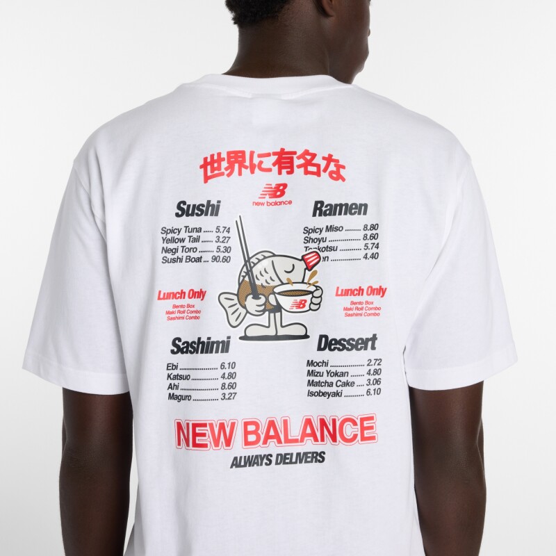 Remera New Balance de Hombre - Ramen - MT61H51DWT WHITE