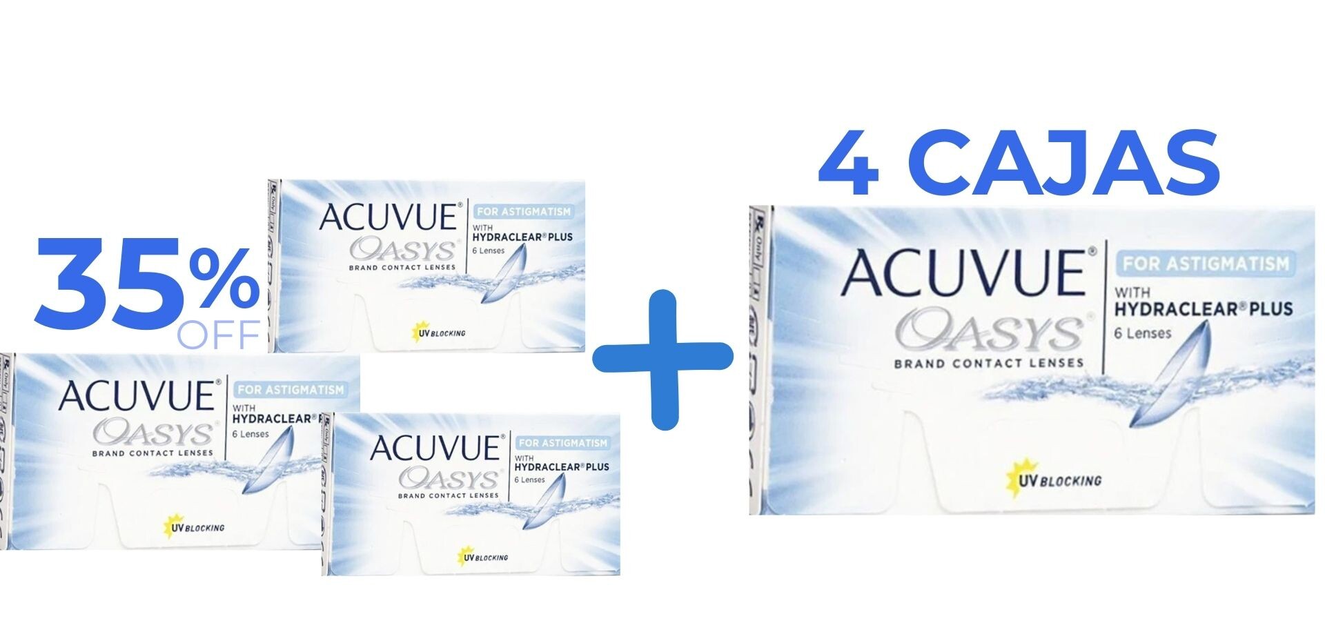 Promo 35% OFF Acuvue Oasys Astigmatismo 