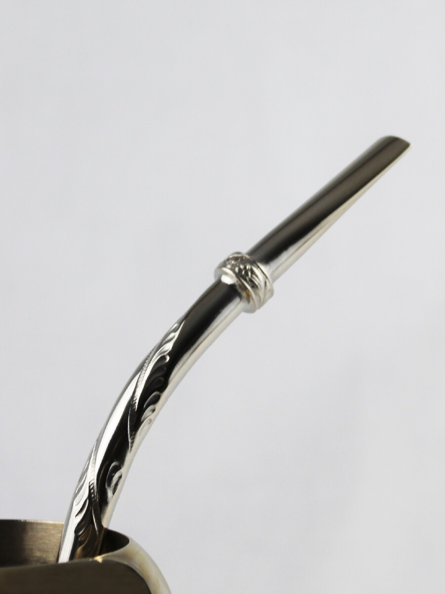 Bombilla Melo de Plata Cincelada 