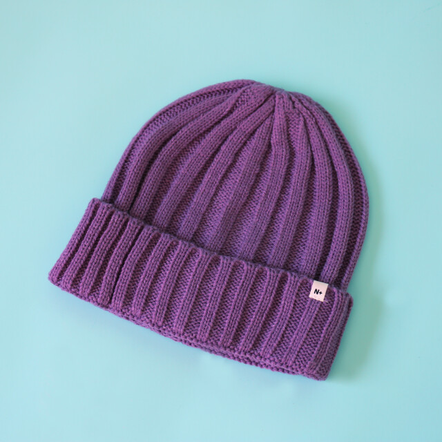 Gorro N+ de Lana NUBE Violeta