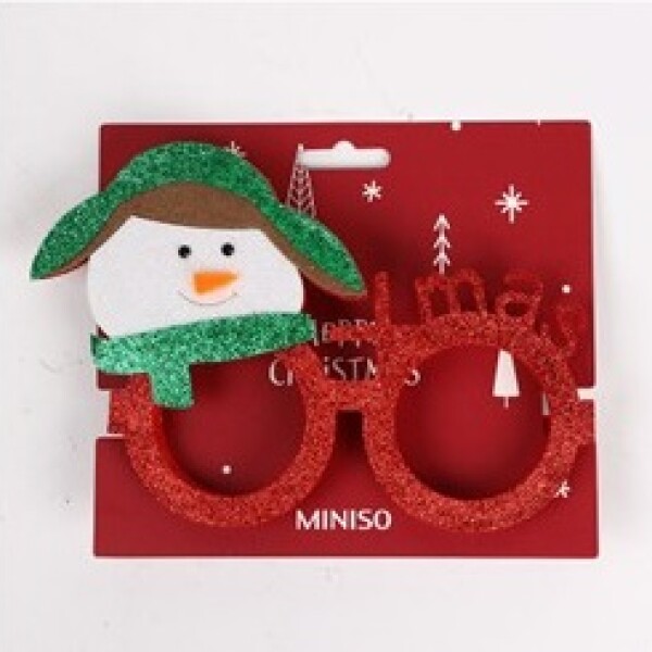 Lentes navideños muñeco de nieve