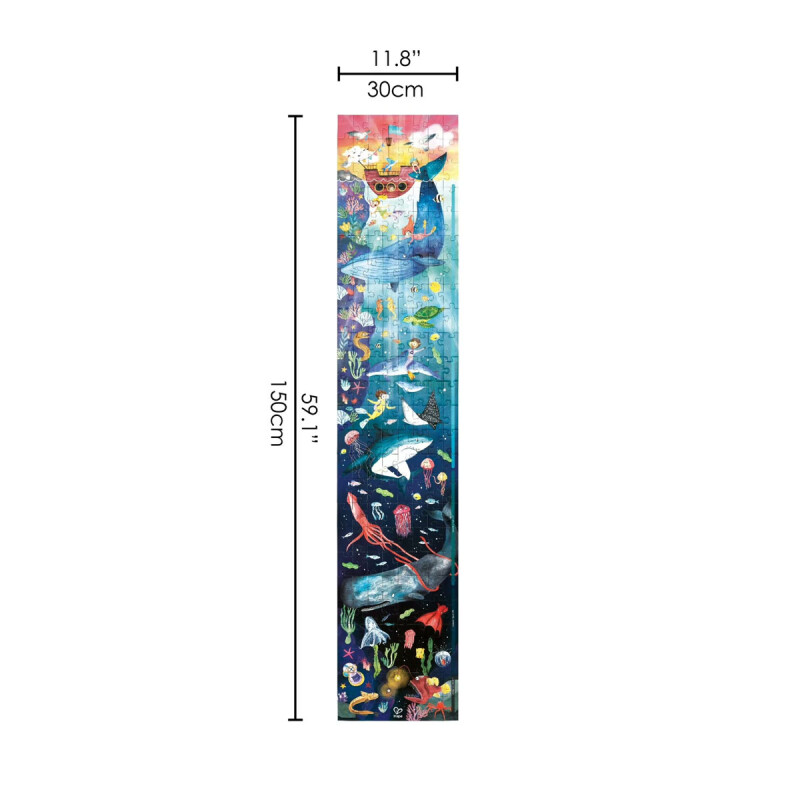 Puzzle Óceano Glow 1.5 m 200 piezas Hape Puzzle Óceano Glow 1.5 m 200 piezas Hape