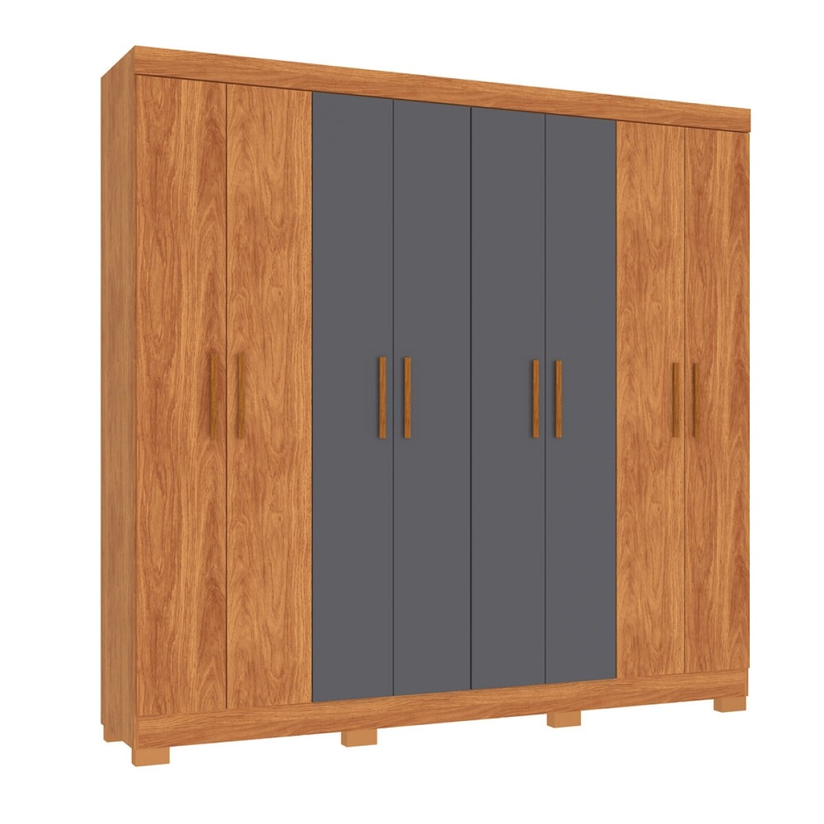 ROPERO 8 PUERTAS 2 CAJONES INTERNOS GUARDARROPA ARMARIO PLACARD CLOSET 