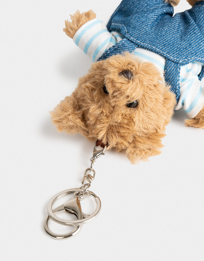 Llavero Peluche Llavero Y Charm Peluche De Osito - Marron Beige