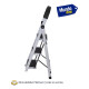 Escalera De Aluminio Tijera 3 Escalones Antideslizante Negro