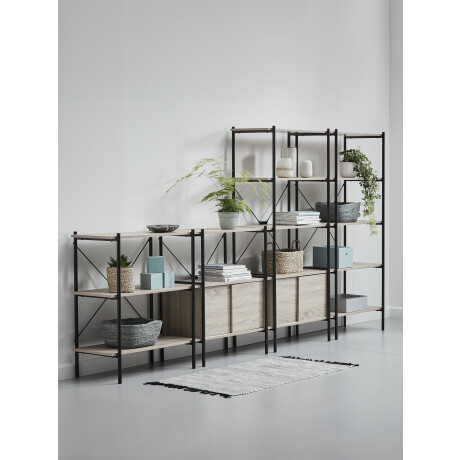 Estanteria Vandborg 3 Est Roble/Negro