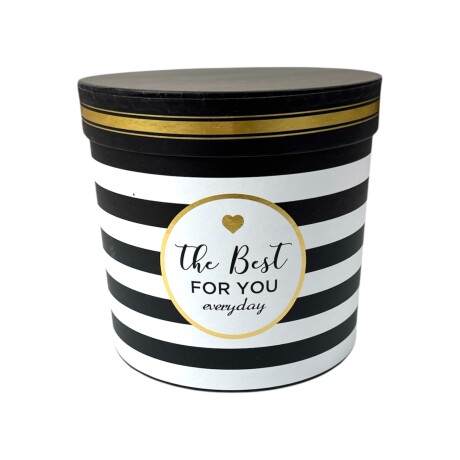 Caja Chica - Cilíndrica Negra y Blanca Caja Chica - Cilíndrica Negra y Blanca