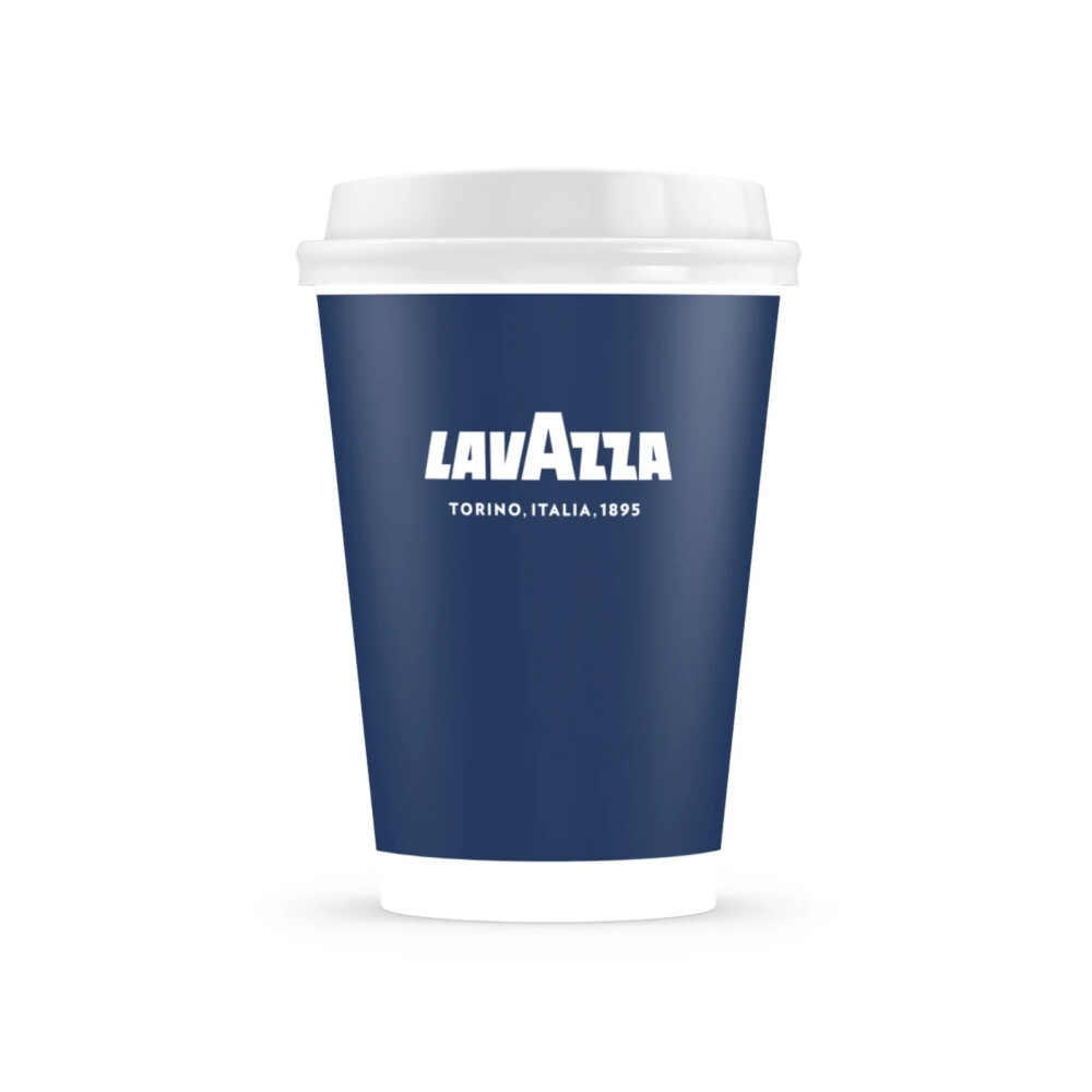 Vaso Lavazza de cartón x50 unid 12 Oz c/tapa