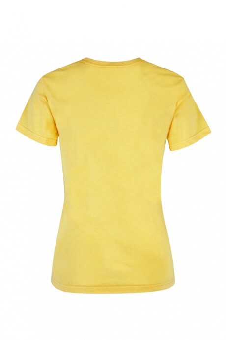 Camiseta a la base dama Amarillo canario