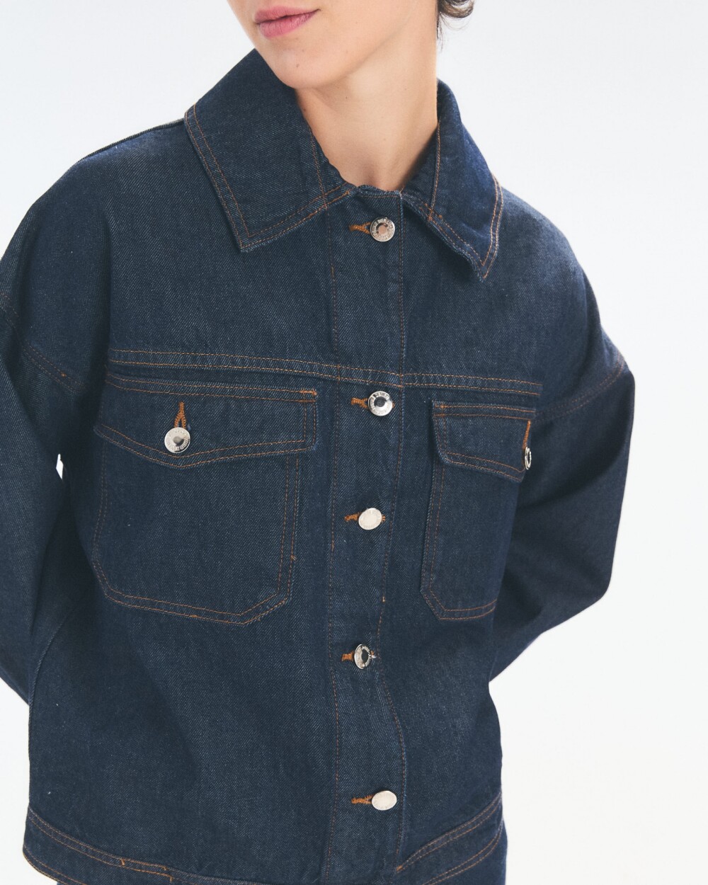 Campera Boxy Azul