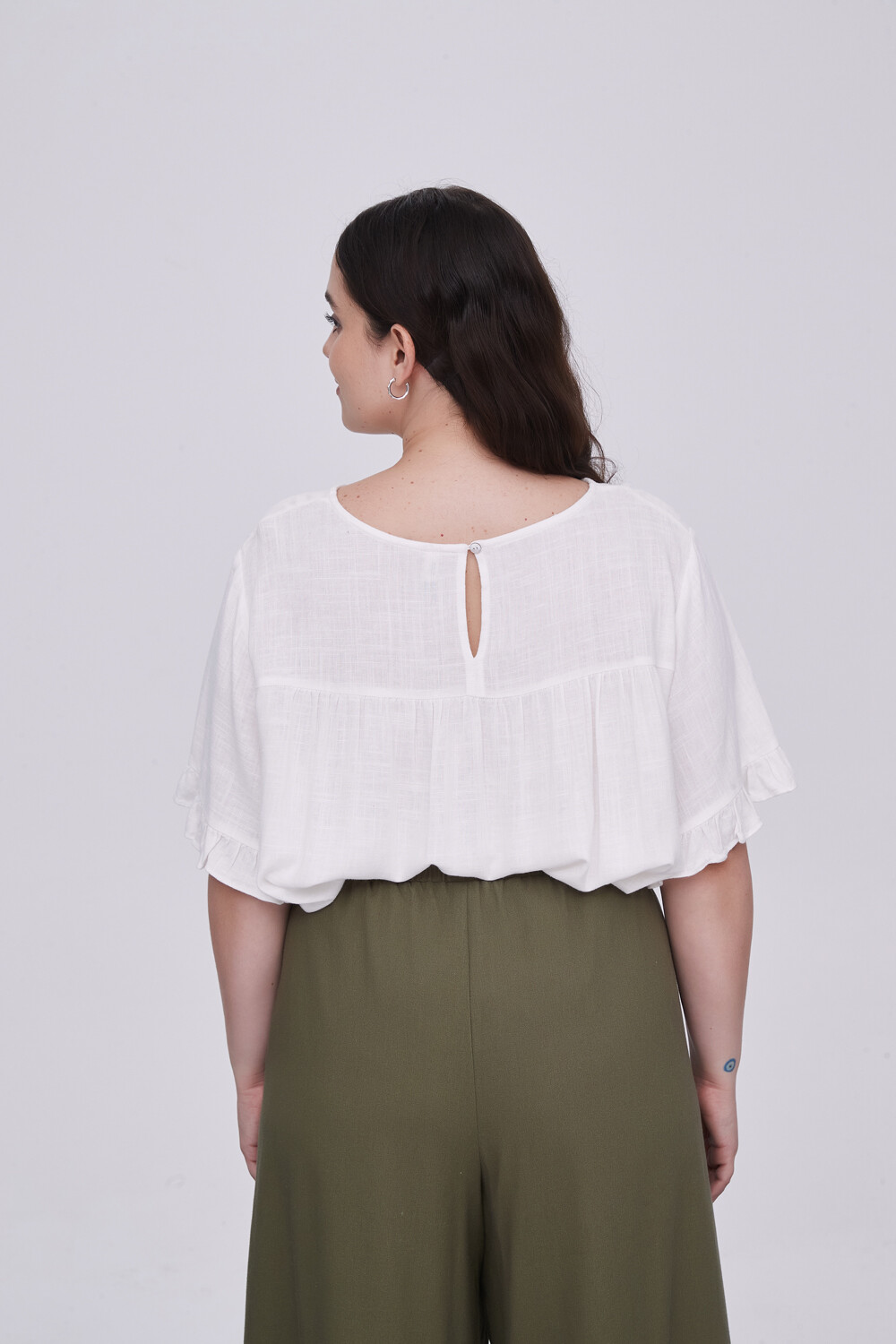 Blusa Abbas Marfil / Off White