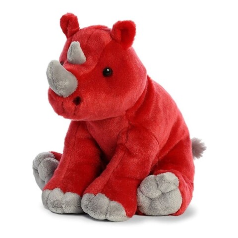 Peluche De Rinoceronte Rojo De Aurora Juguete De Felpa Peluche De Rinoceronte Rojo De Aurora Juguete De Felpa