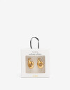 Aros Colgantes Cortos Metal Aros Argolla Corto Acero Chunky - Dorado