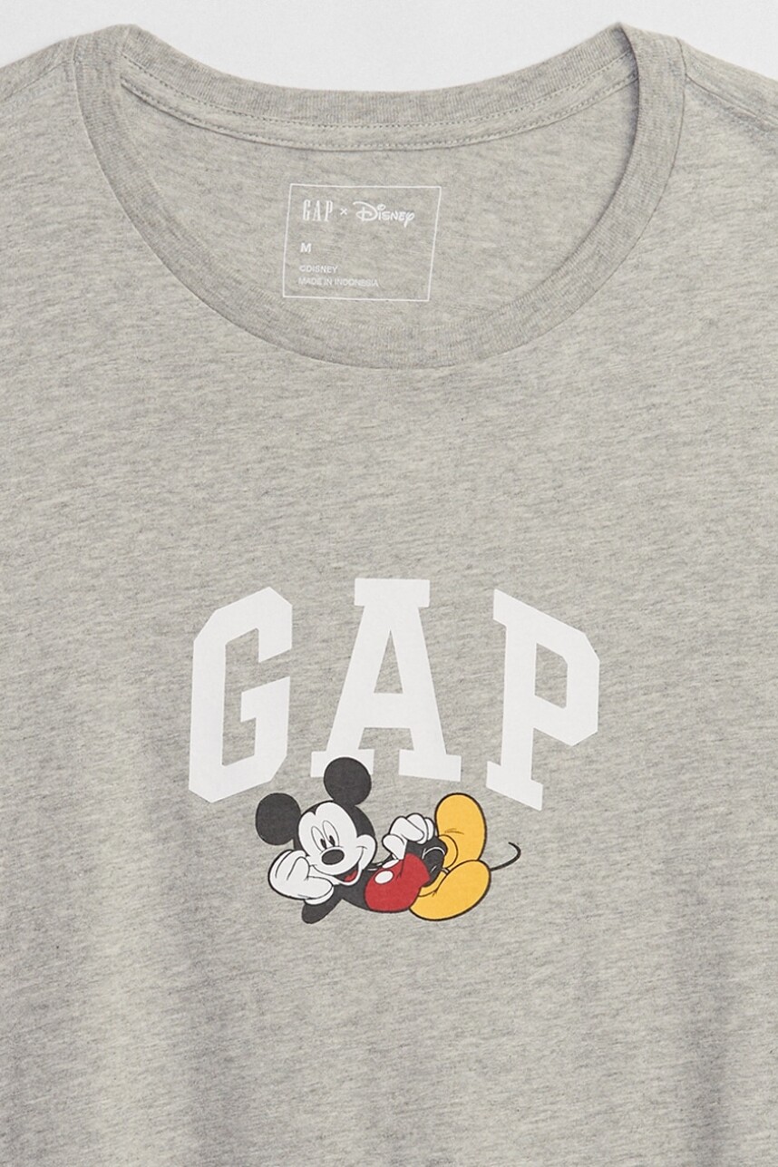 Remera Logo Gap Disney Hombre Heather Grey