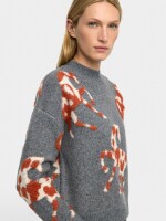 Jersey De Punto Jacquard gris