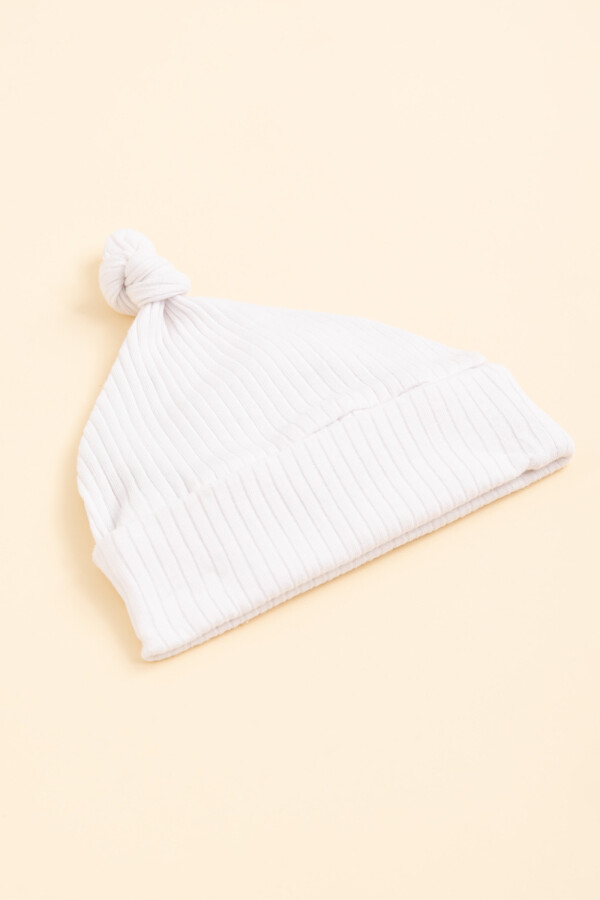 Gorro rib Blanco