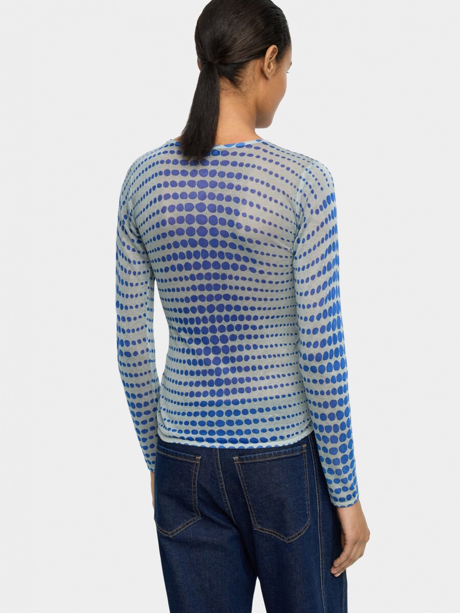 Jersey De Punto Semitransparente multicolor