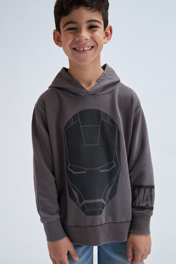 Hoodie deportivo liviano Ironman Marvel - Gris