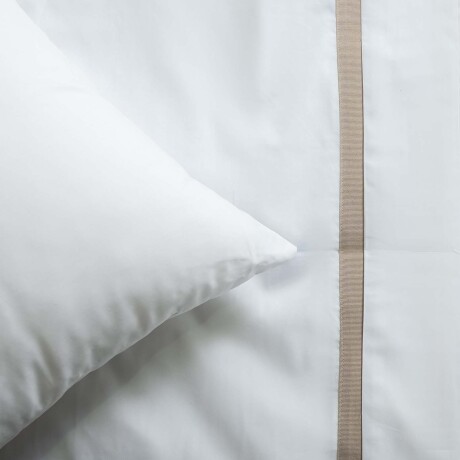 JGO SÁBANAS SUPER KING ALGODON NATURAL-BEIGE BAND 200H BEIGE